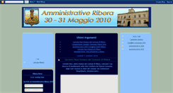 Desktop Screenshot of amministrativeribera2010.blogspot.com