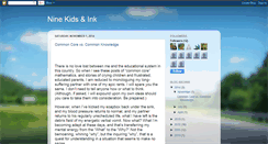 Desktop Screenshot of ninekidsandink.blogspot.com