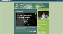 Desktop Screenshot of iranprospect.blogspot.com