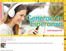 Tablet Screenshot of generacionesperanza.blogspot.com