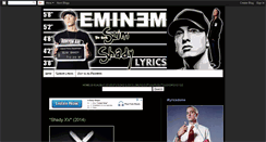 Desktop Screenshot of all-eminem-lyrics.blogspot.com