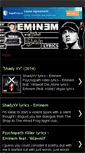 Mobile Screenshot of all-eminem-lyrics.blogspot.com