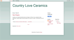 Desktop Screenshot of countryloveceramics.blogspot.com