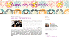 Desktop Screenshot of oassuntoemquestao.blogspot.com