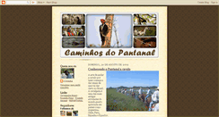 Desktop Screenshot of caminhosdopantanal.blogspot.com