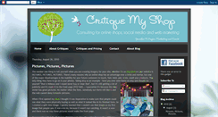Desktop Screenshot of critiquemyshop.blogspot.com