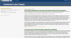 Desktop Screenshot of contract-law-cases.blogspot.com