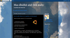 Desktop Screenshot of dhidhit.blogspot.com