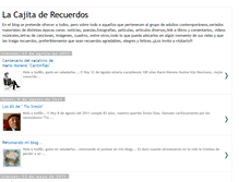 Tablet Screenshot of lacajitaderecuerdos.blogspot.com