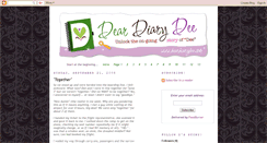 Desktop Screenshot of deardiarydee.blogspot.com