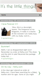 Mobile Screenshot of its-thelittlethings.blogspot.com