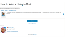 Tablet Screenshot of howtoomakealivinginmusic.blogspot.com