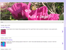 Tablet Screenshot of petal-ginger.blogspot.com