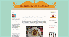 Desktop Screenshot of dabblinginthedelicious.blogspot.com