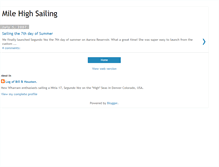 Tablet Screenshot of milehighsailing.blogspot.com