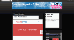 Desktop Screenshot of casasegredoslive.blogspot.com