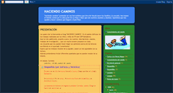 Desktop Screenshot of haciendo-caminos.blogspot.com