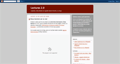 Desktop Screenshot of lecturas20.blogspot.com