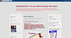 Desktop Screenshot of examsupermart.blogspot.com