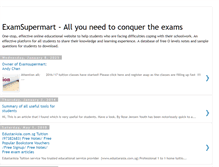 Tablet Screenshot of examsupermart.blogspot.com