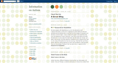 Desktop Screenshot of informationonautism.blogspot.com