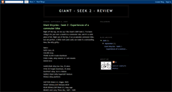 Desktop Screenshot of bj-giant-seek2-review.blogspot.com