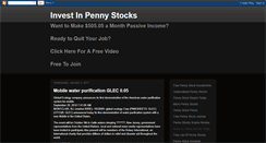 Desktop Screenshot of investinpennystockstoday.blogspot.com