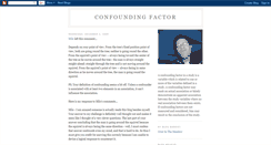 Desktop Screenshot of confoundingfactor.blogspot.com