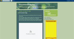 Desktop Screenshot of environmental-warriors.blogspot.com