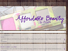 Tablet Screenshot of myaffordablebeauty.blogspot.com