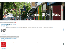 Tablet Screenshot of columbiamomdeals.blogspot.com