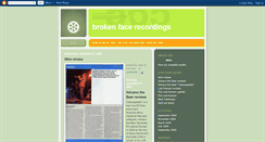 Desktop Screenshot of brokenfacerecordings.blogspot.com