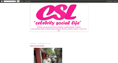 Desktop Screenshot of celebritysociallife.blogspot.com