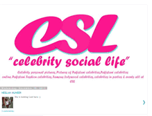 Tablet Screenshot of celebritysociallife.blogspot.com