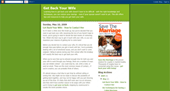 Desktop Screenshot of get-back-wife.blogspot.com