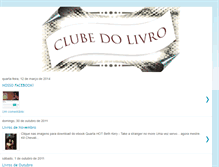 Tablet Screenshot of clubedolivrodebateonline.blogspot.com