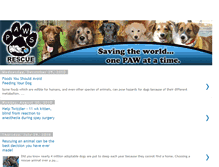 Tablet Screenshot of pawsrescueva.blogspot.com