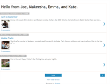 Tablet Screenshot of joeandmakeesha.blogspot.com