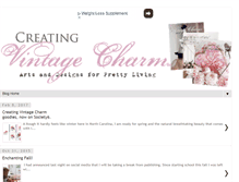 Tablet Screenshot of creatingvintagecharm.blogspot.com