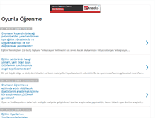 Tablet Screenshot of oyunlaogrenme.blogspot.com