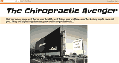 Desktop Screenshot of chiropracticavenger.blogspot.com