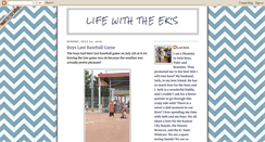 Desktop Screenshot of lifewiththeeks.blogspot.com