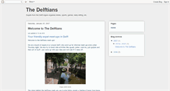Desktop Screenshot of delftians.blogspot.com