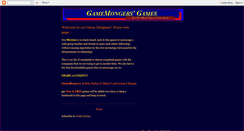 Desktop Screenshot of gamemongers.blogspot.com