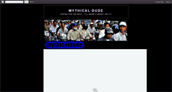 Desktop Screenshot of mythicaldude.blogspot.com