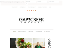 Tablet Screenshot of gapcreekgourmet.blogspot.com