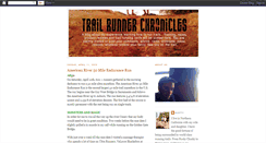 Desktop Screenshot of mytrailrun.blogspot.com