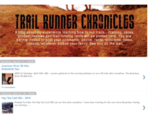 Tablet Screenshot of mytrailrun.blogspot.com