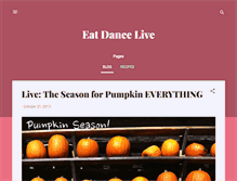 Tablet Screenshot of eatdancelive.blogspot.com