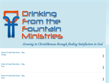 Tablet Screenshot of drinkingfromthefountain.blogspot.com